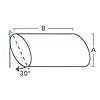 Angle Cut Cylinders-22° or 30°