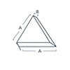 Angle Cut Triangles-45°